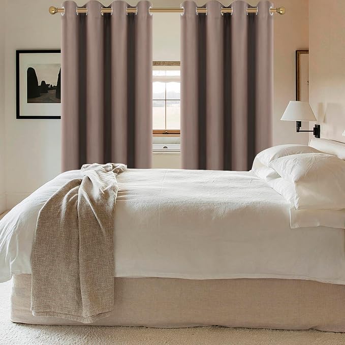 Diraysid Cappuccino Grommet Blackout Curtains - Image 3