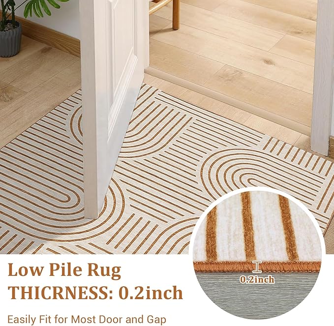 ROYHOME Washable Rug 4ft Area Rugs - Image 6