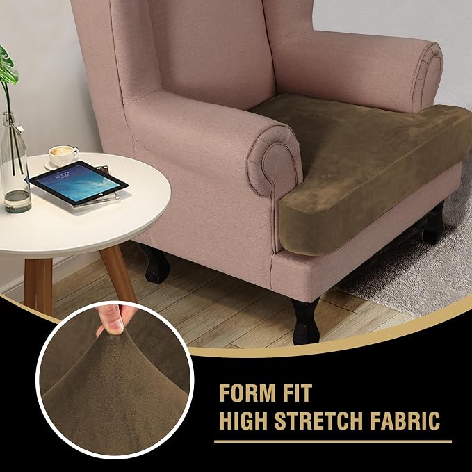 H.VERSAILTEX Stretch Velvet T Cushion Chair Covers - Image 6