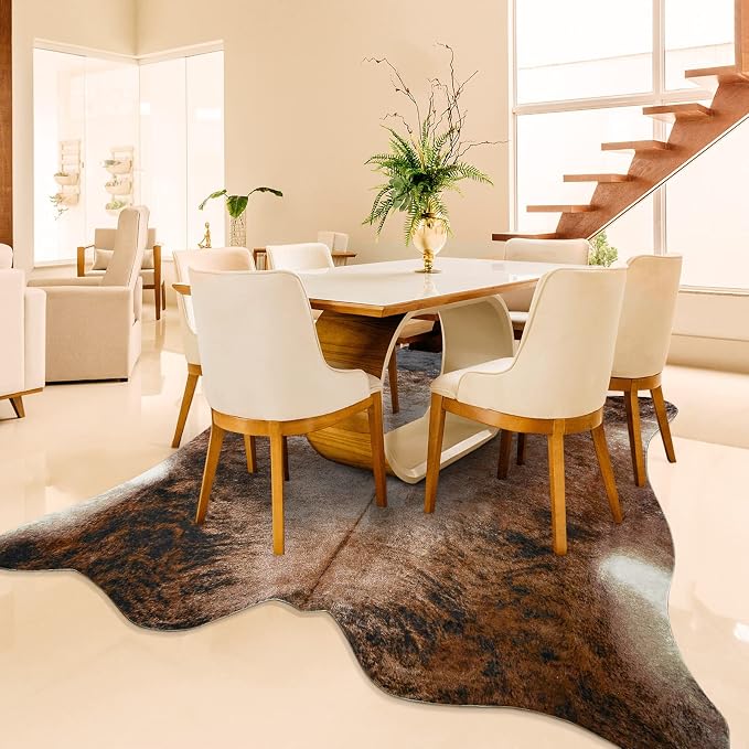 Easycozy Faux Cowhide Large Cow Print Rug - Image 9