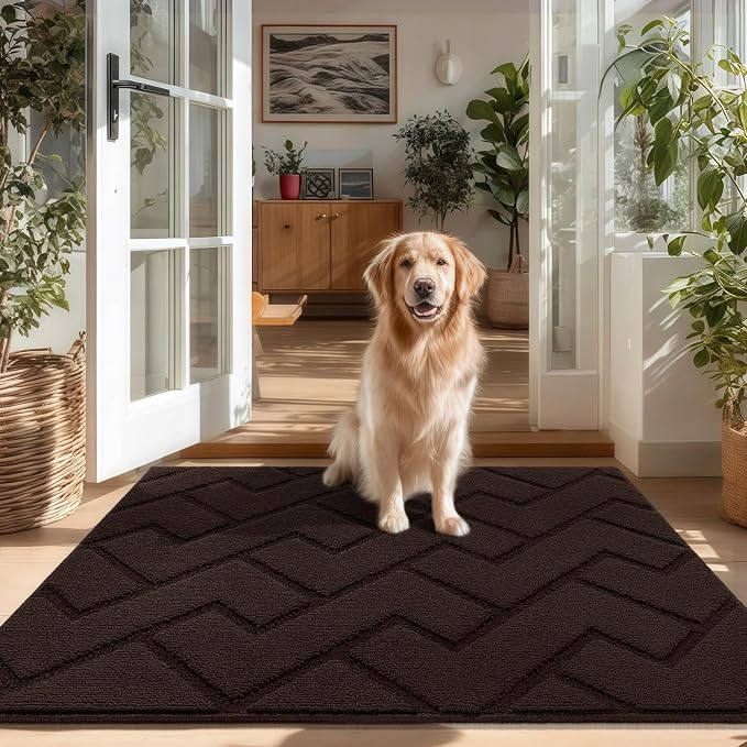 hicorfe Indoor Door Mat, Non Slip Door Mats, Absorbent Resist Dirt Entrance by Hicorfe
