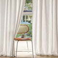 MIULEE Non-See-Through Privacy Linen Curtains 2 Panels, Light Filtering Window by MIULEE