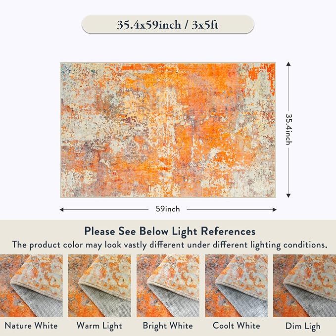 Lahome Modern Abstract Area Rug - Image 2