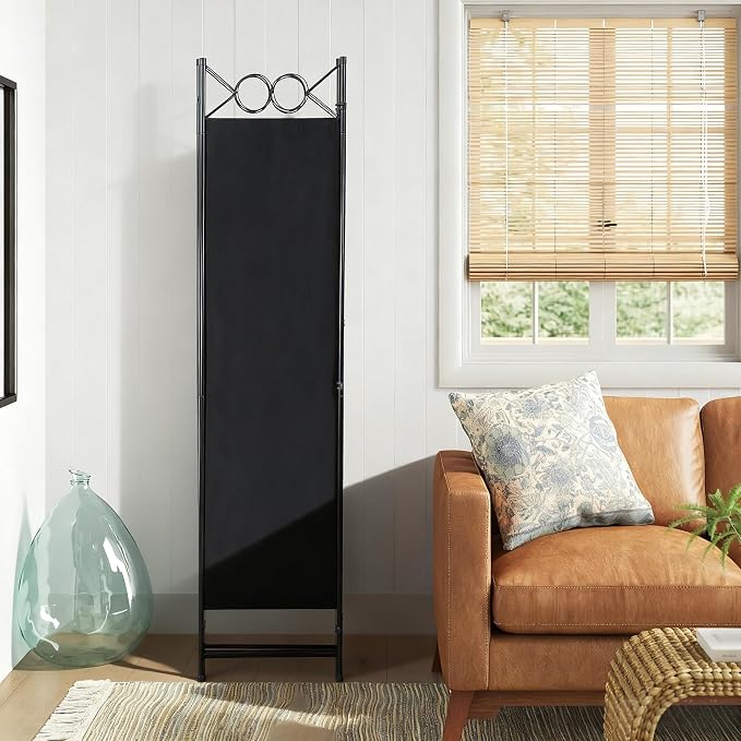 FDW 4 Panel Room Divider and Folding Portable Partition Screen, 6FT Wall - Image 3
