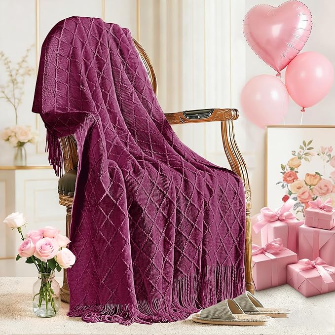 inhand Dusk Knitted Throw Blanket by inhand