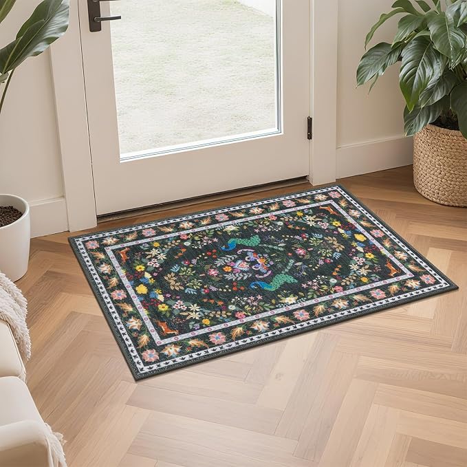 HEBE Washable Kitchen Rugs Sets of 3, Non Slip Absorbent Kitchen Rugs and Mats - Image 9