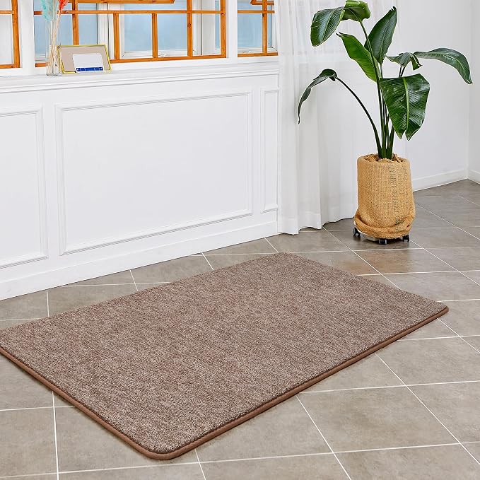 Keeko Soft 2x4 Small Runner Rug Brown, Bedside Rugs - Image 8