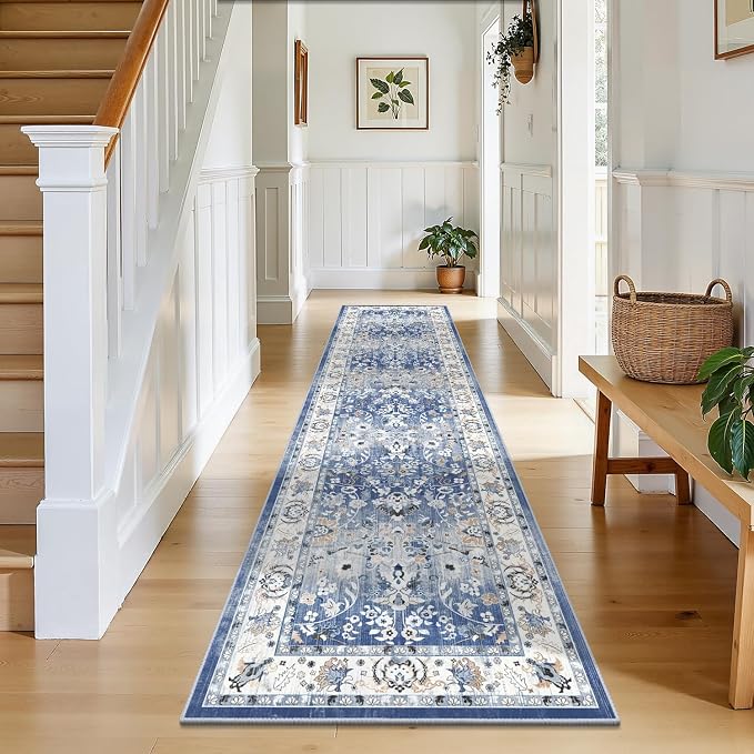 LOKHOM Washable Runner Rug, 2x8 Non-Slip Vintage Hallway Runner Rug - Image 4