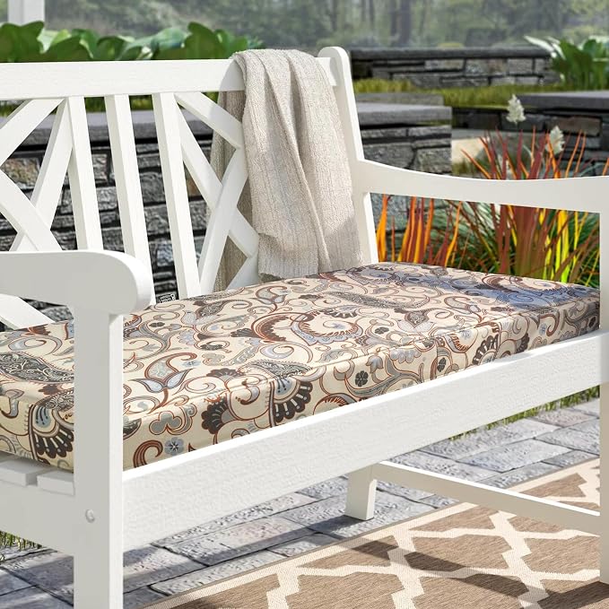 NettyPro Outdoor Patio Bench Swing Cushion Cover Replacement Water Resistant UV - Image 8