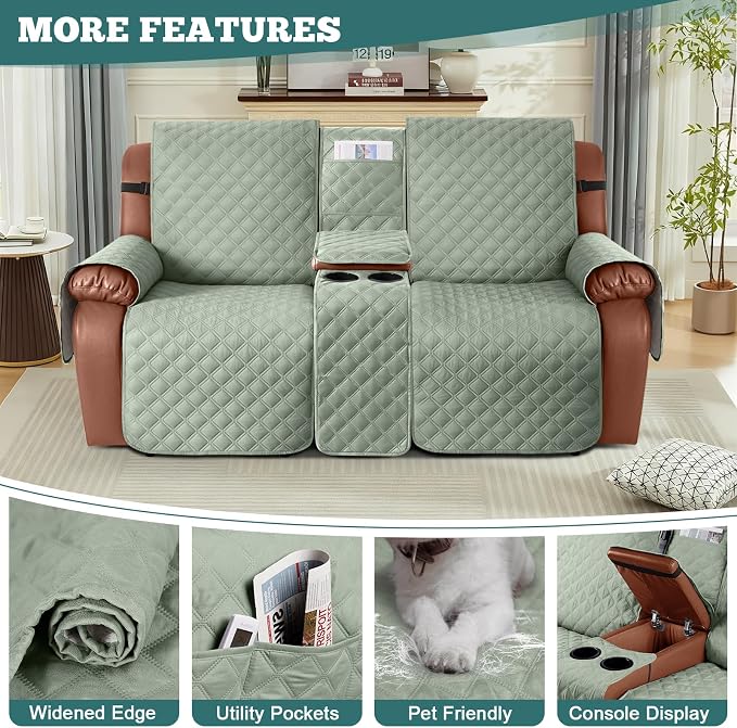 Ruaozz Waterproof Loveseat Recliner Cover - Image 5