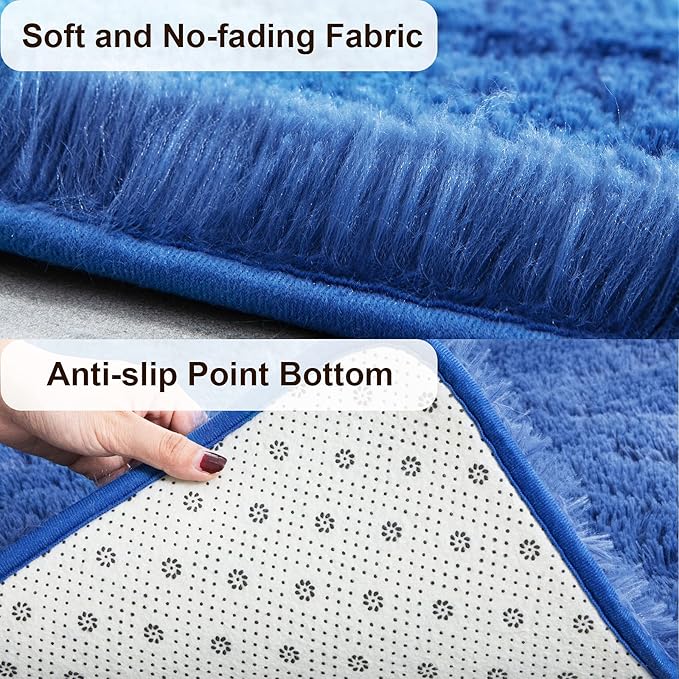 TWINNIS Super Soft Shaggy Rugs Fluffy Carpets, 5x8 Feet, Indoor Modern Plush - Image 2