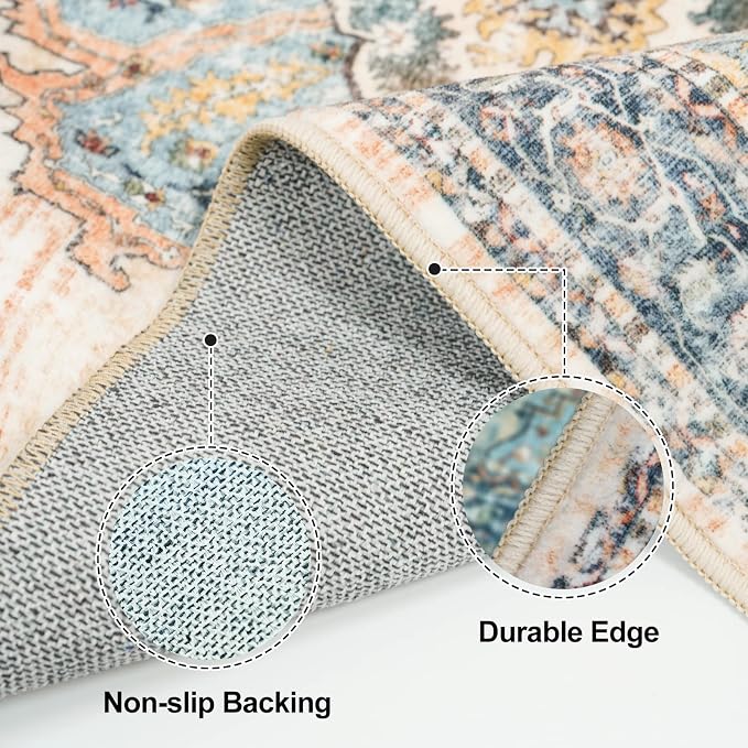 3x10 Hallway Washable Runner Rug: Kitchen Rugs Entryway Runners Soft Floor Mat - Image 4