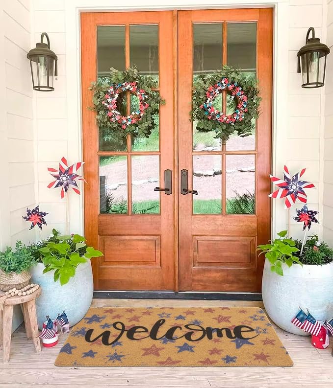 FGSS Patriotic 4th July Welcome-Doormat Outdoor-Entrance - Image 2