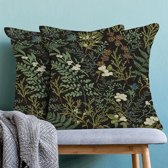 Spring Pillow Covers 20x20 Inch Set of 2, Seasonal Vintage Floral Outdoor - Image 2