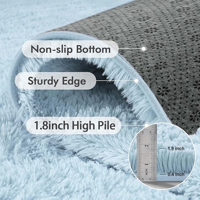 8x10 Ft Extra Large Shag Rugs for Living Room, Ultra Soft Fluffy Furry Area - Image 5