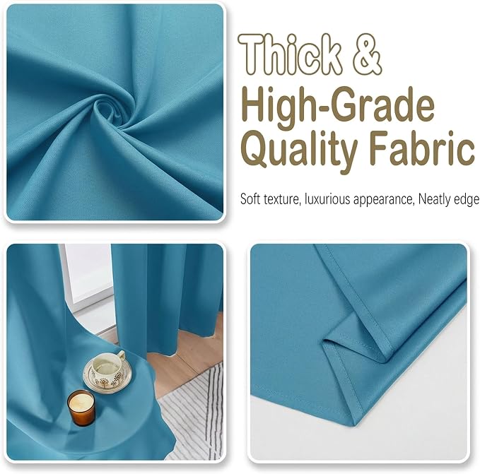 OVZME Turquoise Blackout Curtains - Image 8