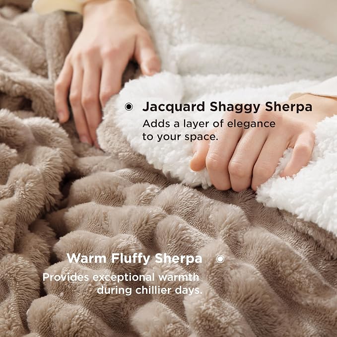 Bedsure Sherpa Blanket King Size - Image 3