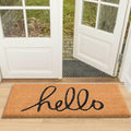 LuxUrux Welcome Mats Outdoor Coco Coir Doormat, by LuxUrux