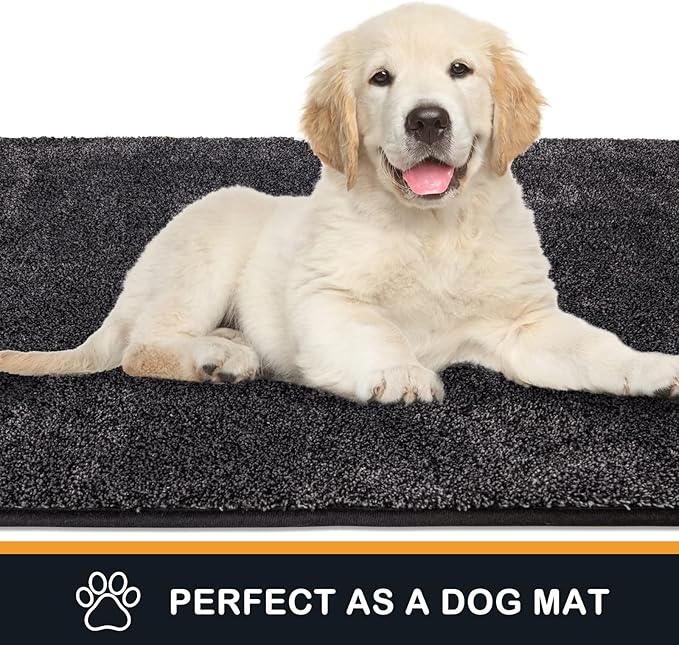 PURRUGS Dirt Trapping Door Mat 24" x 59", Non-Slip Machine Washable Entryway Rug - Image 6