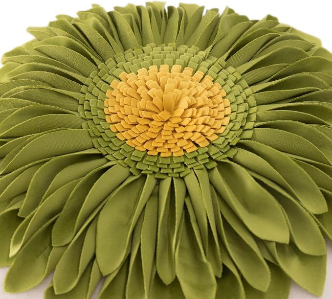 OiseauVoler 3D Sunflower Throw Pillow Cover Decorative Handmade Pillowcase - Image 3