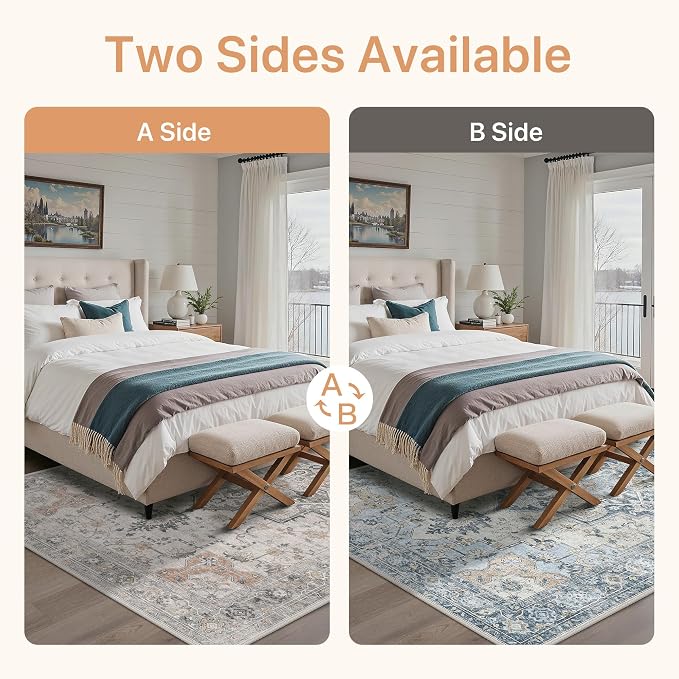 GENIMO 6x9 Reversible Area Rugs - Image 2