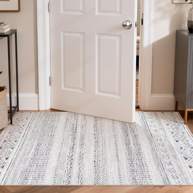 cotiled 3x5 Area Rug Living Room: Washable Boho Rugs - Image 4