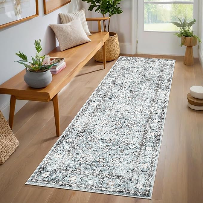 GarveeHome Hallway Washable Runner Rug 2x6 Vintage Soft Kitchen Rugs by GarveeHome