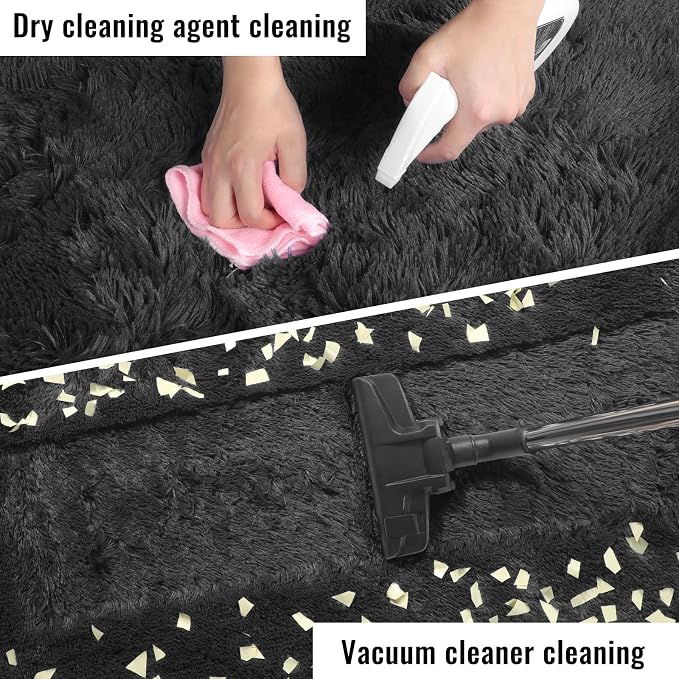 PAGISOFE 6x9 Ft Fluffy Bedroom Rugs, Fuzzy Shaggy Carpet, Indoor Plush Nursery - Image 6