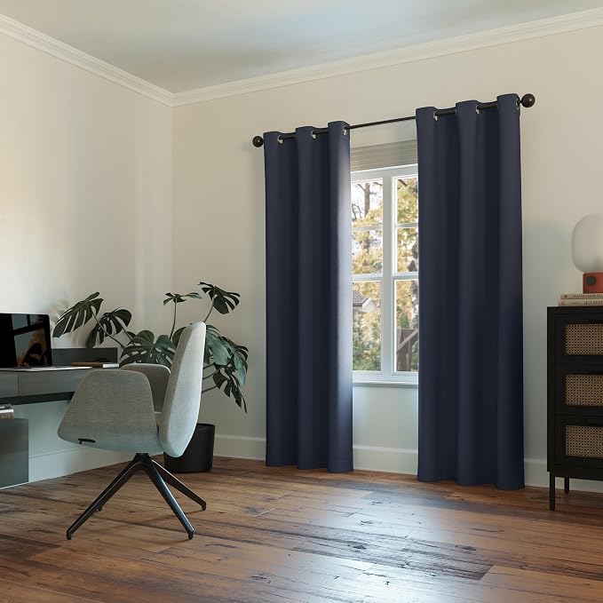 Sun Zero Easton Energy Saving Blackout Grommet Curtain Panel, 84.00" x 40.00" - Image 4