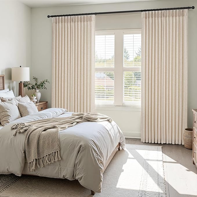 94 Inches Long Pinch Pleated Semi Sheer Curtains - Image 7