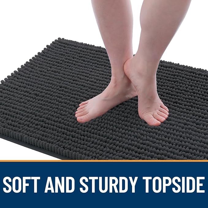 OLANLY Dog Door Mat for Muddy Paws 44x24, Ultra Absorbent Chenille Mud Doormat - Image 3