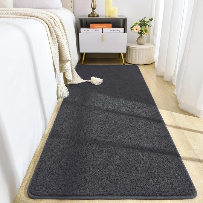 Soft Runner Rugs for Bedroom 2x6, Non Slip Runners for Hallway Kitchen Laundry by BBENRON