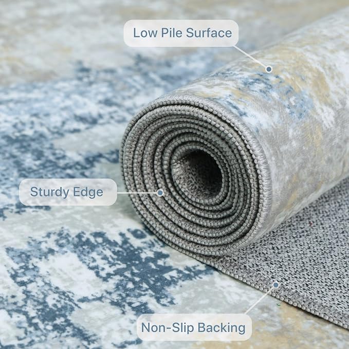 BEIMO Area Rugs 5x7 for Living Room Bedroom, Modern Abstract Machine Washable - Image 8