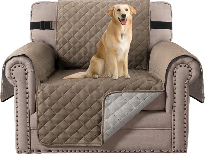 H.VERSAILTEX Water Repellent Chair Slipcover Reversible Stain and Dog Tear by HVERSAILTEX
