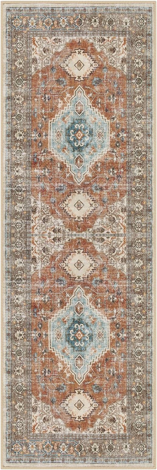 Lahome Oriental Washable Hallway Runner Rug, 2x6 Runners - Image 7