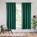 RYB HOME Bedroom Blackout Curtains 72 inches Long, 100% Blackout Thermal by RYBHOME