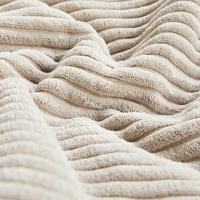 Fancy Homi 2 Packs Neutral Taupe Lumbar Decorative Throw Pillow Covers 14x24 - Image 5