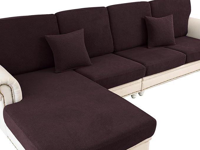 Couch Cushion Cover Loveseat Cover or 2 Seat Sofa Cover Washable Stretch by LA+MEACK