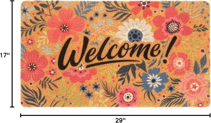 FGSS Flower-Welcome-Doormat Outdoor-Entrance - Image 3