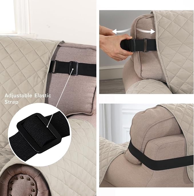 H.VERSAILTEX Chair Slipcover Reversible Chair Cover Water Resistant Washable - Image 4