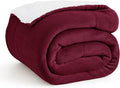 Bedsure GentleSoft Sherpa Fleece Twin Size Blanket by BEDSURE