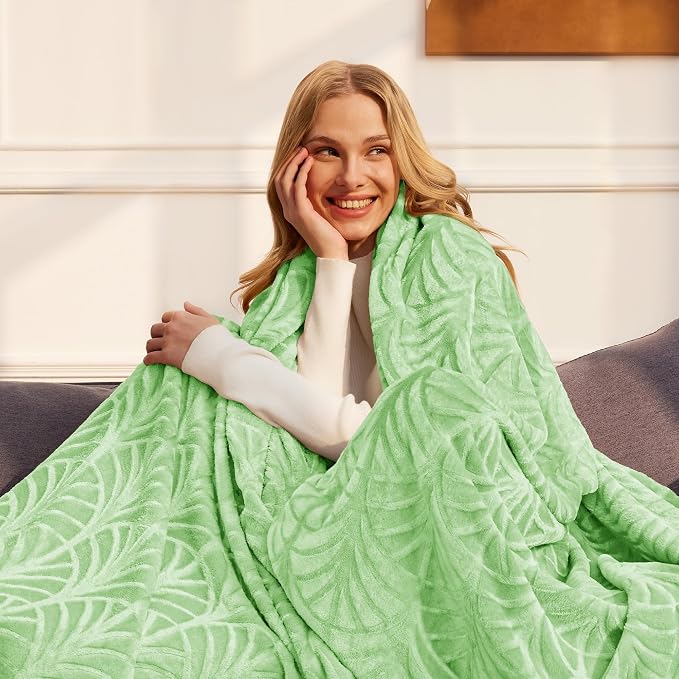Whale Flotilla Flannel Fleece Throw Blanket - Image 3