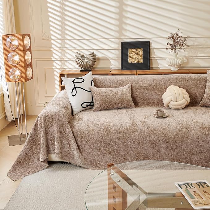 ROOMLIFE Boho Khaki Couch Cover - Image 9
