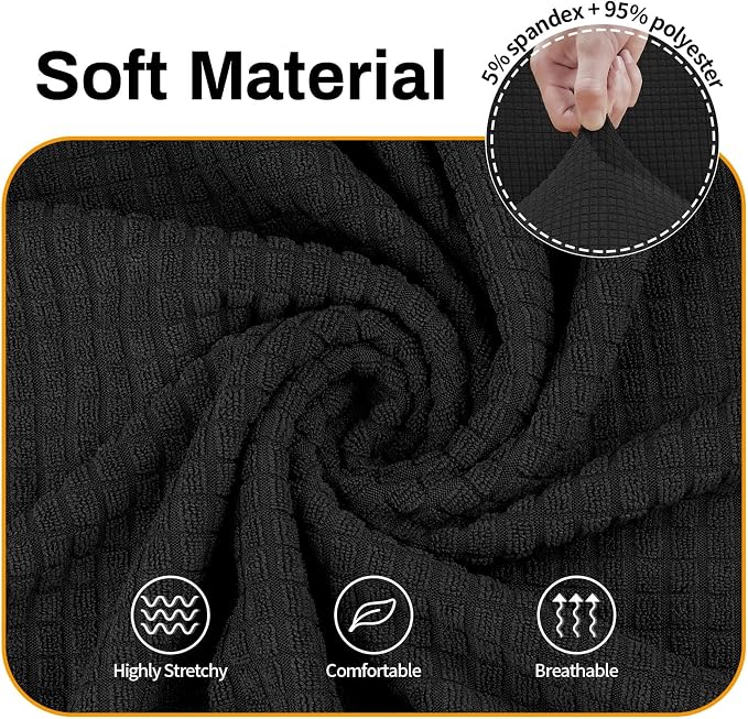 Asnomy Sofa Covers for 2 Cushion Couch Stretch loveseat Cover Slipcovers - Image 3
