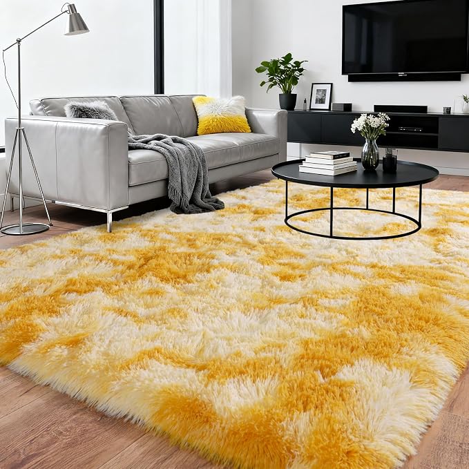 Upgrade Non-Slip Plush Rugs for Living Room, Soft Shaggy Carpets for Living Room - Image 3