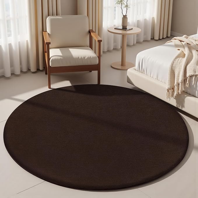 Sour Lemon 4ft Round Rugs for Bedroom, Circle Area Rugs for Living Room - Image 5