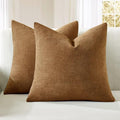 MIULEE Bronze Couch Pillow Covers 18x18 Inch by MIULEE