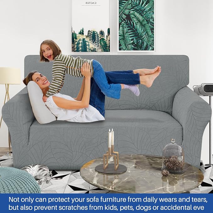 YEMYHOM Couch Cover Latest Jacquard Design High Stretch Sofa Covers - Image 2