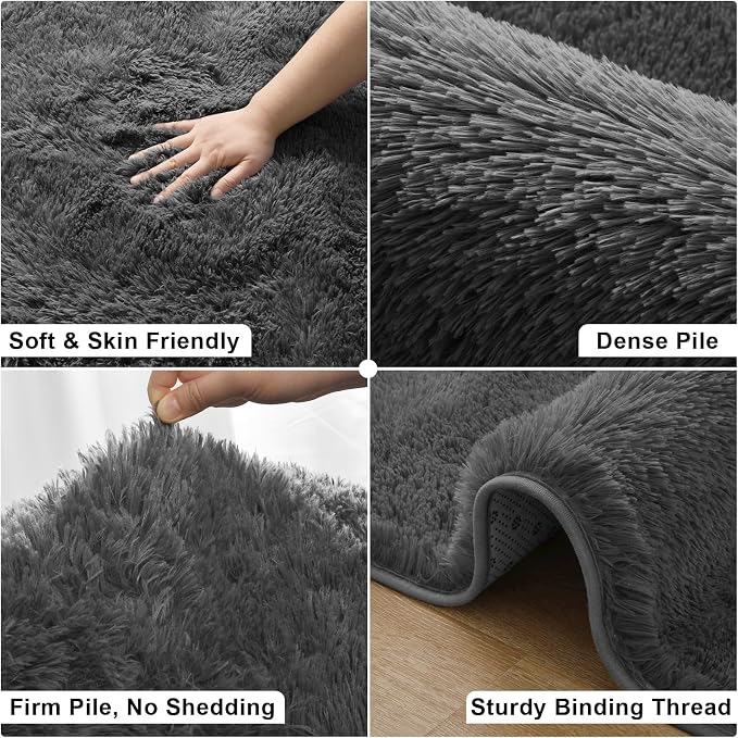 Merelax Modern Soft Fluffy Small Shaggy Rug - Image 3