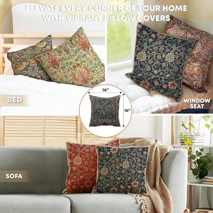 Charlotte Home Furnishings Throw Pillow Covers 16x16 in Green Tree Decorative - Image 5